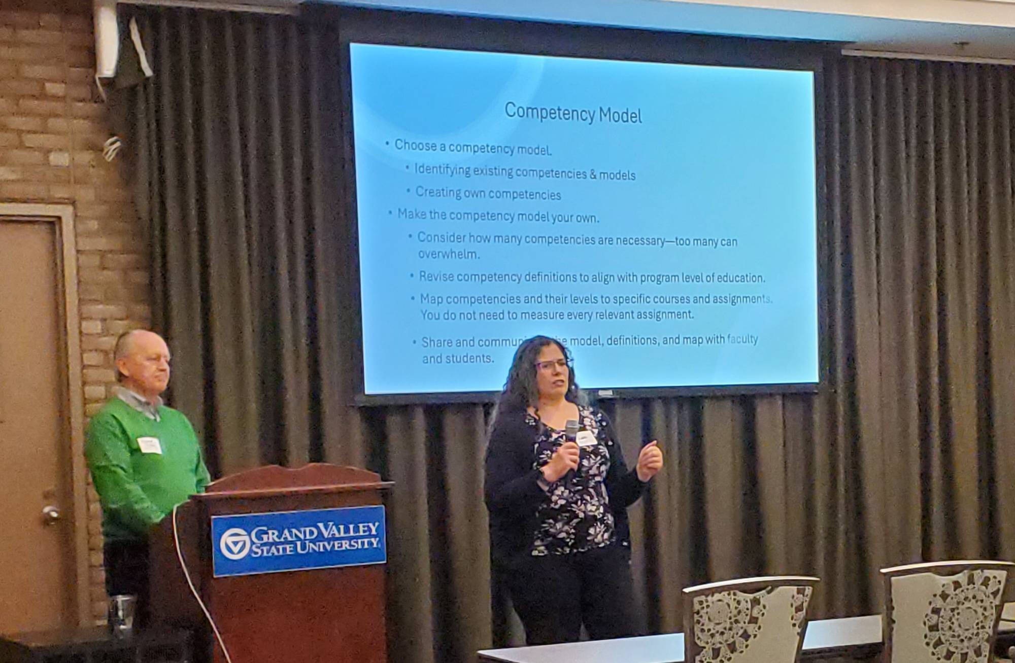 Raymond Higbea and Lara Jaskiewicz discuss how to assess the Master of Health Administration students' competency using the EAC visual data tool